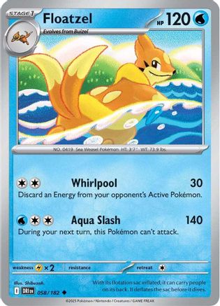 Floatzel (58) Reverse Holofoil - Destined Rivals