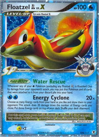 Floatzel GL Lv.X (104) Holofoil - Rising Rivals