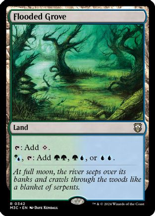 Flooded Grove (342) Ripple Foil - Commander: Modern Horizons 3