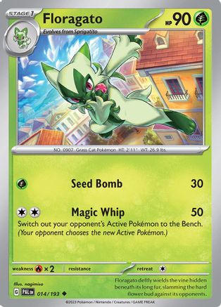 Floragato (14) Reverse Holofoil - Paldea Evolved