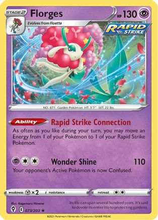 Florges (73) Reverse Holofoil - Evolving Skies