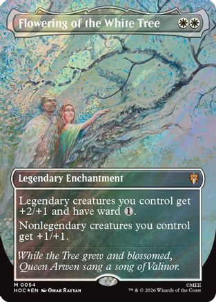 Flowering of the White Tree (Borderless) (054) Surge Foil - The Hobbit: Eternal-Legal