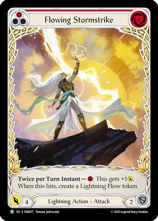 Flowing Stormstrike (Extended Art) (FAB471) Rainbow Foil - Flesh and Blood: Promo Cards
