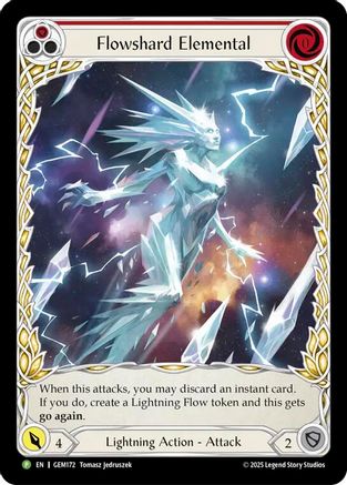 Flowshard Elemental (Red) (GEM172) Rainbow Foil - Gem Pack 5