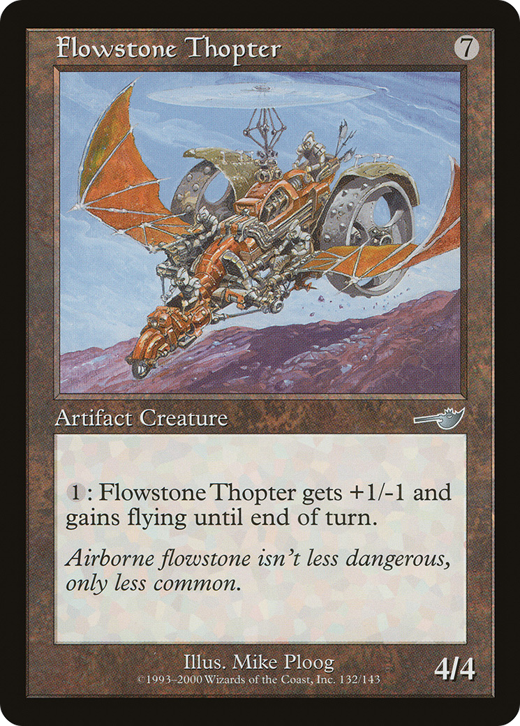 Flowstone Thopter (132) Foil - Nemesis