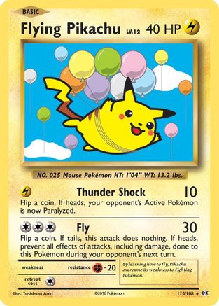 Flying Pikachu (110) - Evolutions