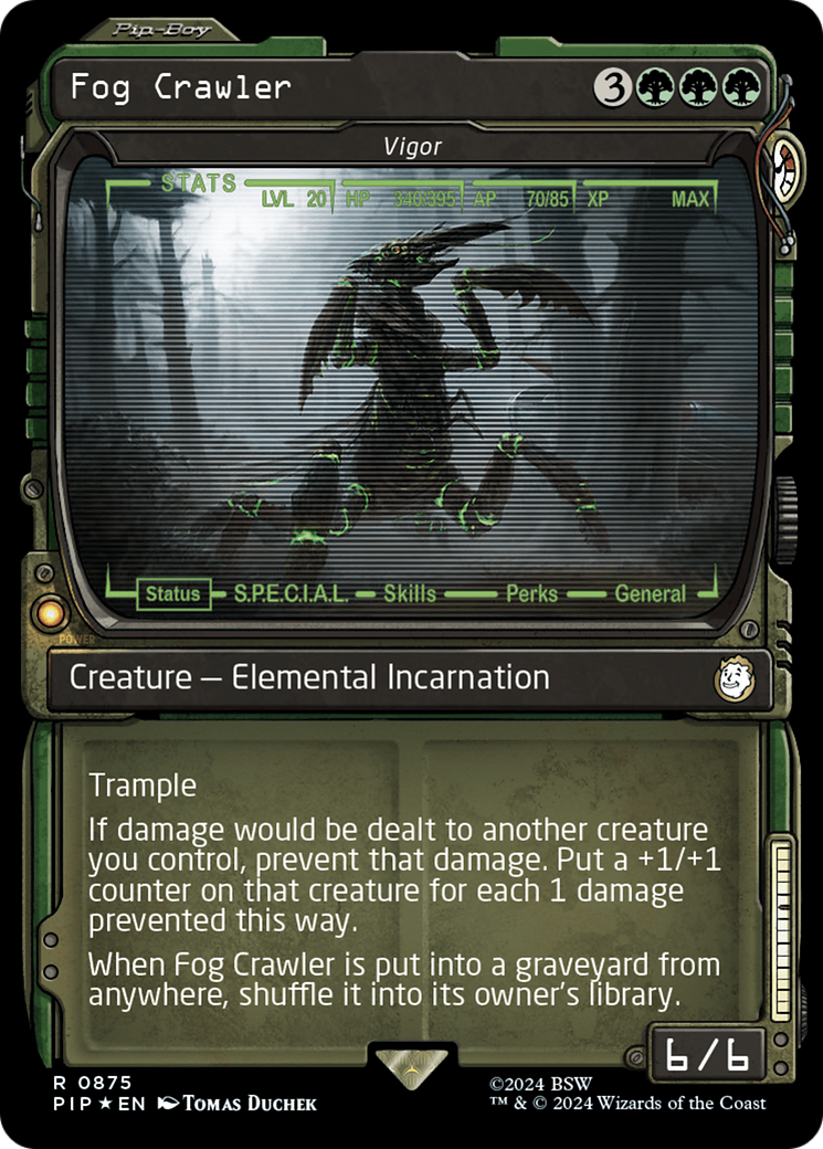 Fog Crawler – Vigor (Showcase) (875) Surge Foil - Fallout