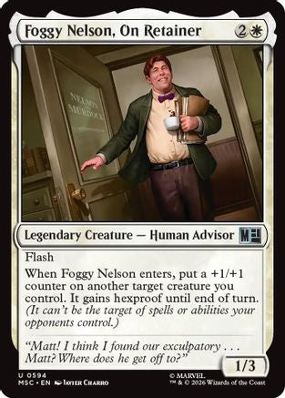 Foggy Nelson, On Retainer (594) Foil - Commander: Marvel Super Heroes