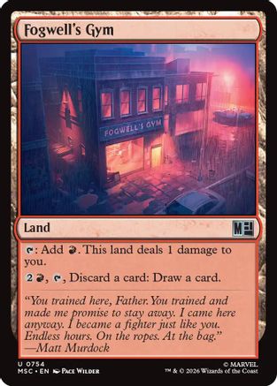 Fogwell's Gym (754) Foil - Commander: Marvel Super Heroes