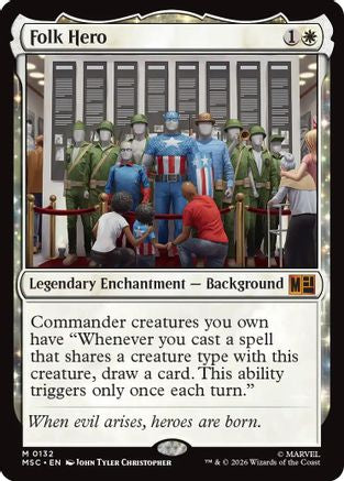Folk Hero (132) Surge Foil - Commander: Marvel Super Heroes