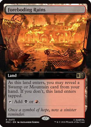 Foreboding Ruins (Extended Art) (473) - Commander: Marvel Super Heroes