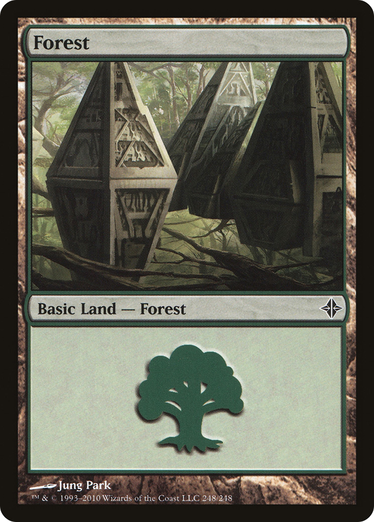 Forest (248) Foil - Rise of the Eldrazi