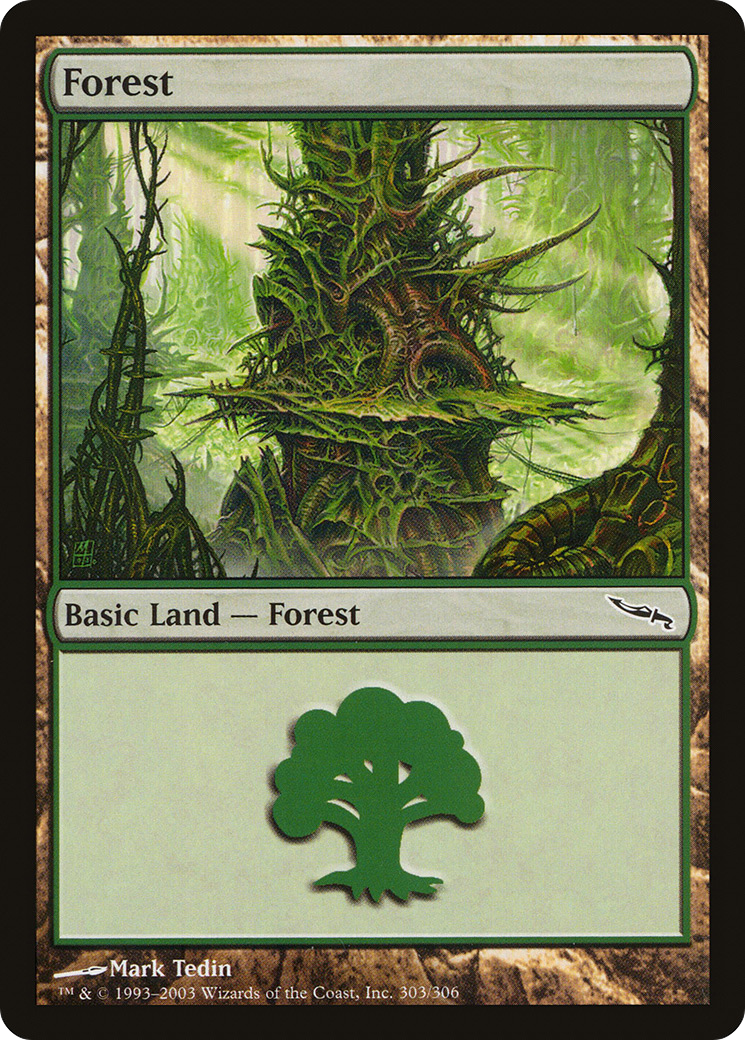 Forest (303) Foil - Mirrodin