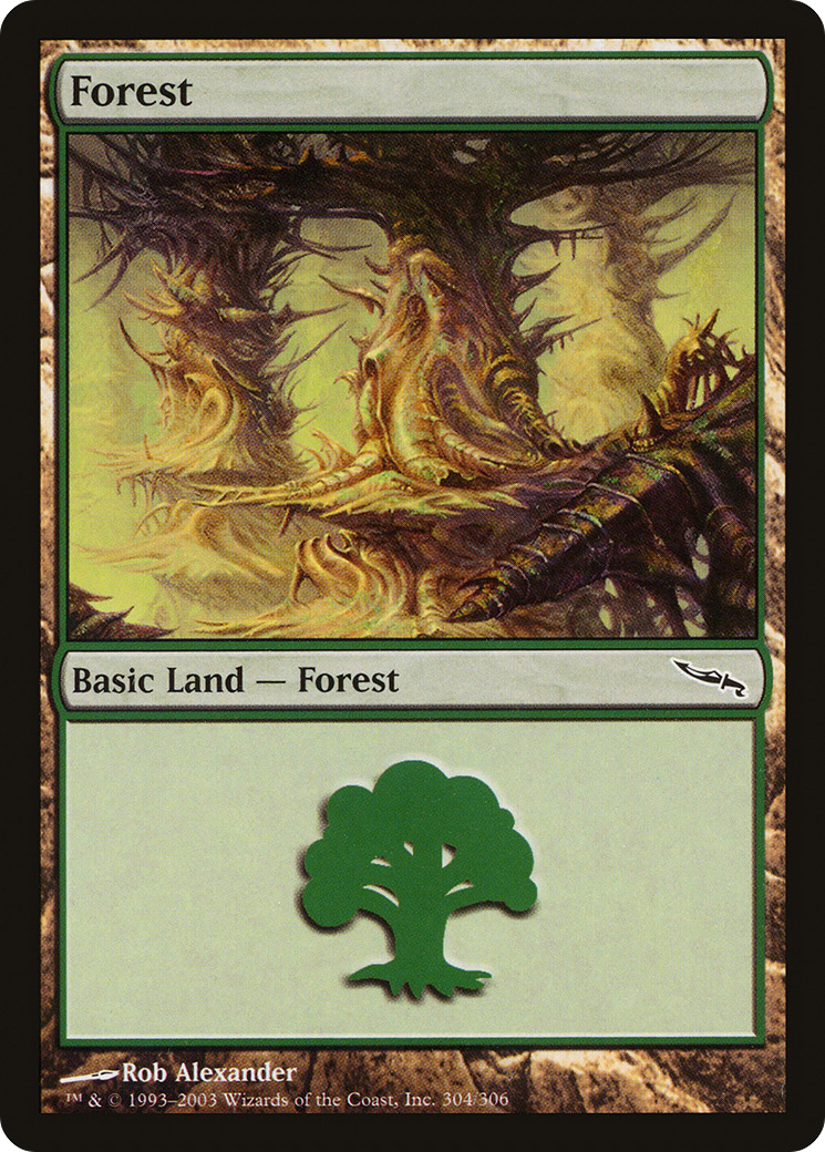 Forest (304) Foil - Mirrodin