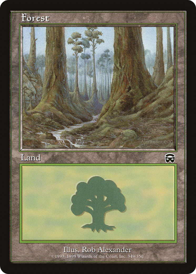 Forest (349) Foil - Mercadian Masques