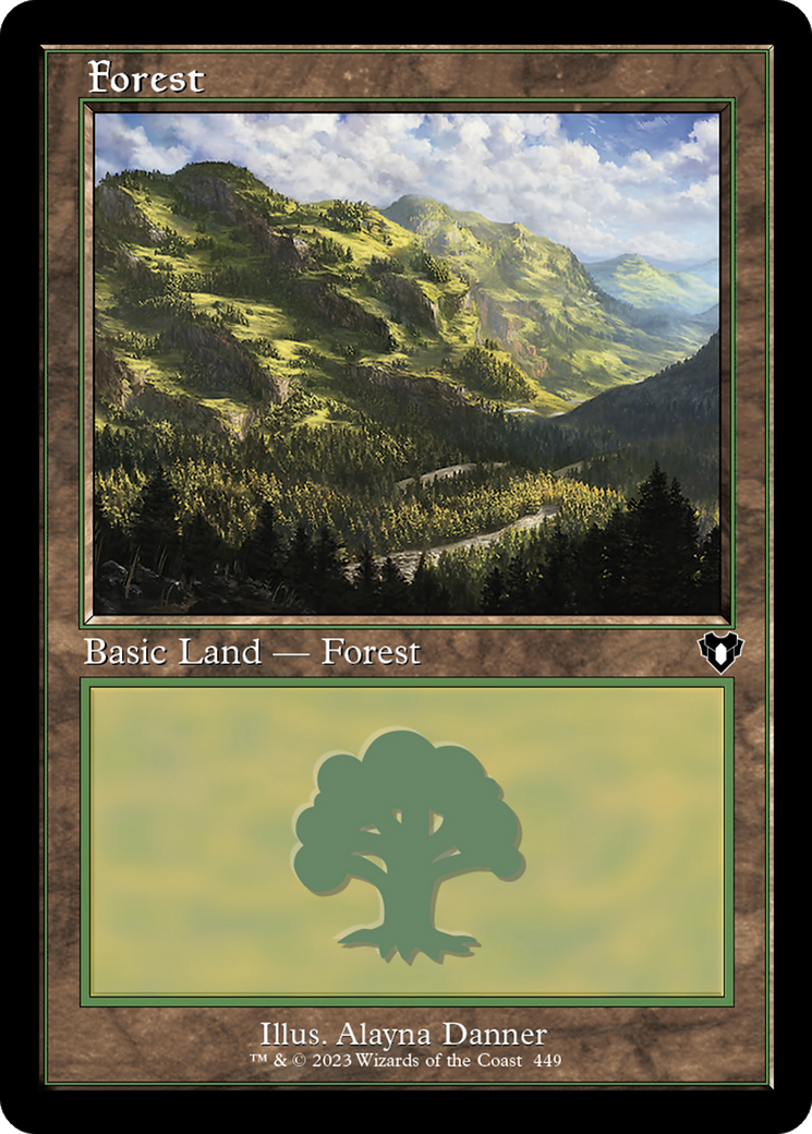 Forest (449) Foil - Commander Masters