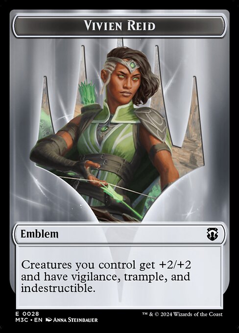 Forest Dryad // Emblem – Vivien Reid (19/28) - Commander: Modern Horizons 3 Tokens