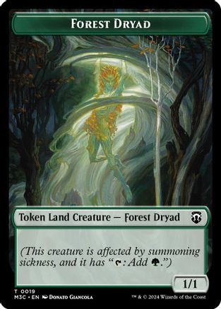 Forest Dryad // Emblem – Vivien Reid (19/28) - Commander: Modern Horizons 3 Tokens