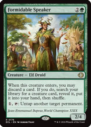 Formidable Speaker (Promo Pack) (176) Foil - Lorwyn Eclipsed