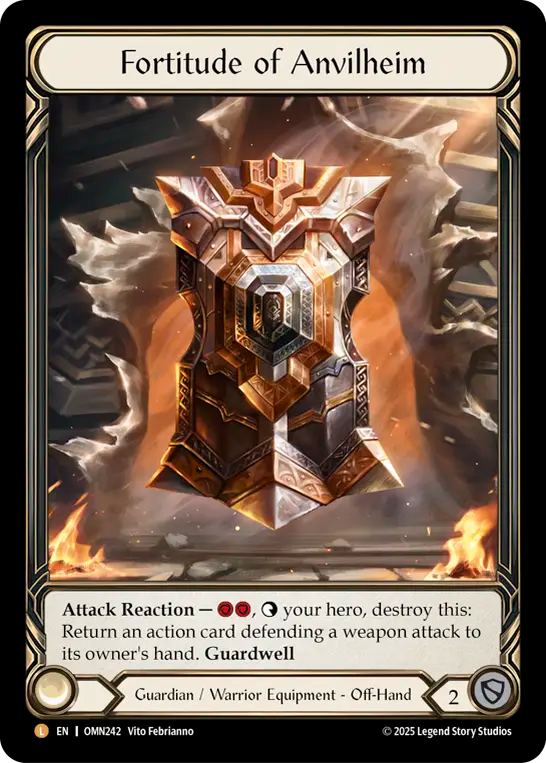 Fortitude of Anvilheim (Extended Art) (OMN242) Cold Foil - Omens of the Third Age