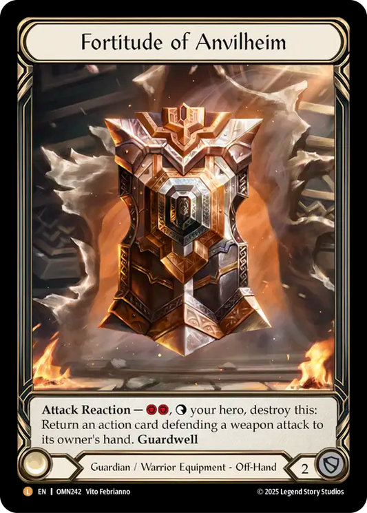Fortitude of Anvilheim (Extended Art) (OMN242) Rainbow Foil - Omens of the Third Age