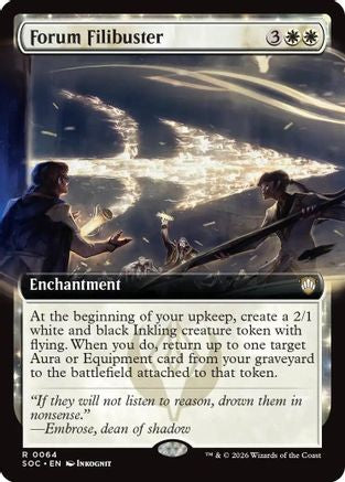 Forum Filibuster (Extended Art) (064) - Commander: Secrets of Strixhaven