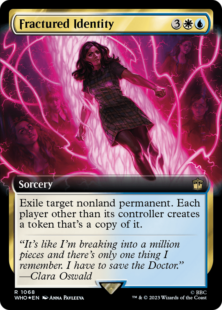 Fractured Identity (Extended Art) (1068) Surge Foil - Doctor Who