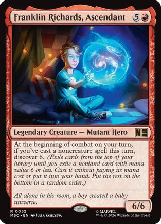 Franklin Richards, Ascendant (052) Surge Foil - Commander: Marvel Super Heroes
