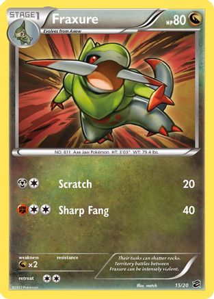 Fraxure (15) Holofoil - Dragon Vault