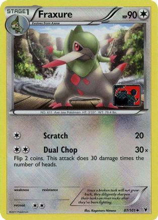 Fraxure (League Promo) (87) Reverse Holofoil - League & Championship Cards
