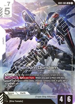 Freedom Gundam (GD01-065) Holofoil - Newtype Rising