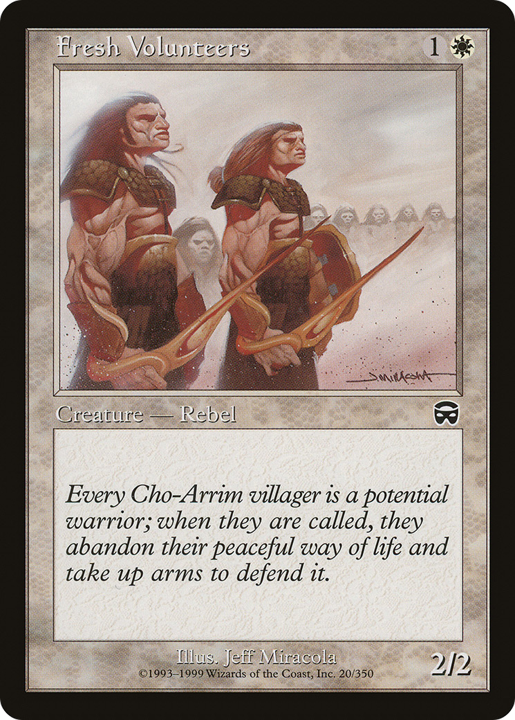 Fresh Volunteers (020) Foil - Mercadian Masques