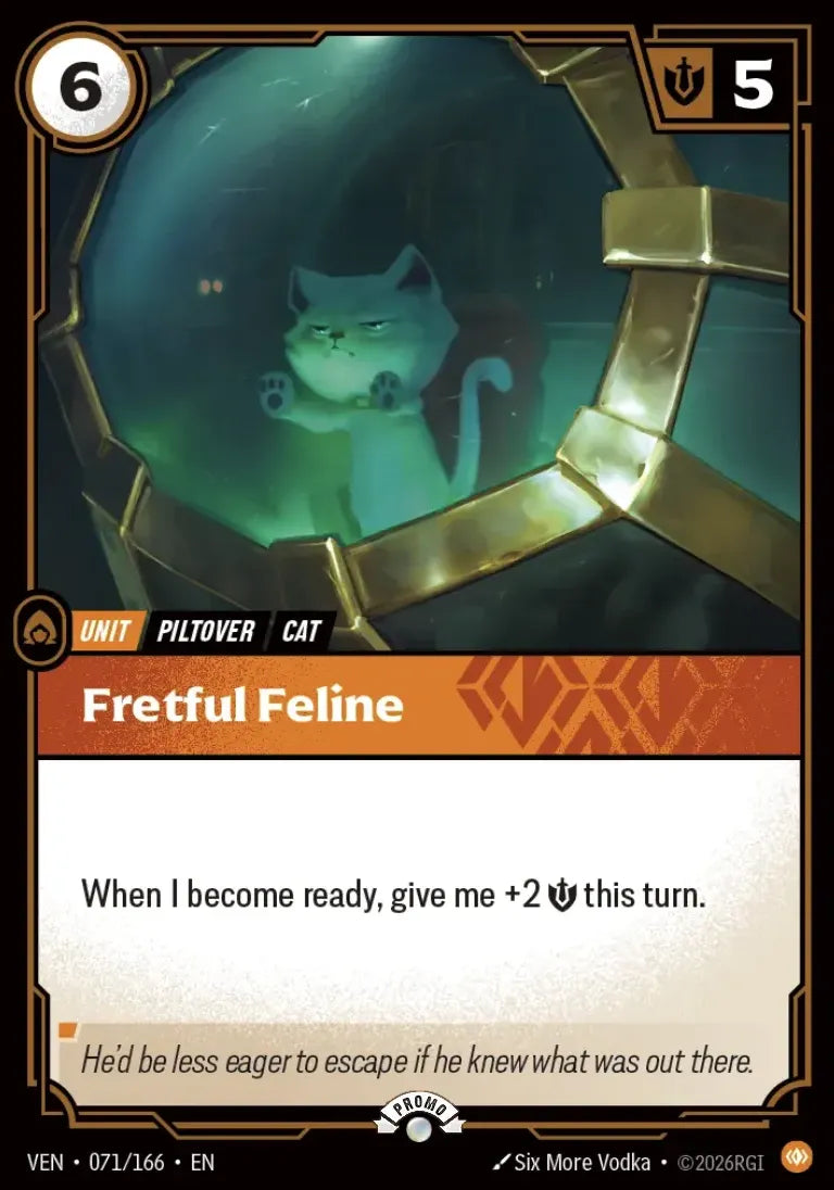 Fretful Feline (071) Foil - Riftbound Promotional Cards