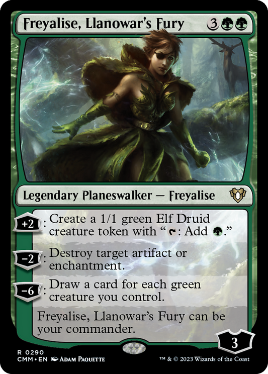Freyalise, Llanowar's Fury (290) - Commander Masters