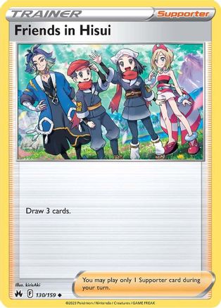 Friends in Hisui (130) Reverse Holofoil - Crown Zenith