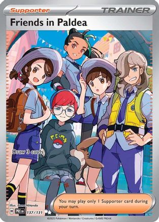 Friends in Paldea (Full Art) (137) Holofoil - Prismatic Evolutions