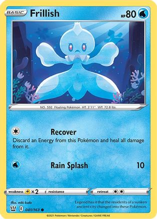 Frillish (41) Reverse Holofoil - Battle Styles