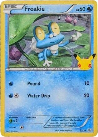 Froakie (22) - McDonalds 25th Anniversary Promos