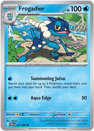 Frogadier (21) Reverse Holofoil - Chaos Rising