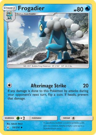 Frogadier (52) Reverse Holofoil - Unbroken Bonds