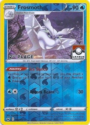 Frosmoth (League Challenge) [2nd Place] (64) Reverse Holofoil - Sword & Shield
