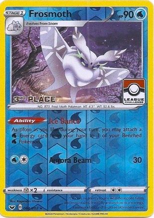 Frosmoth (League Challenge) [3rd Place] (64) Reverse Holofoil - Sword & Shield