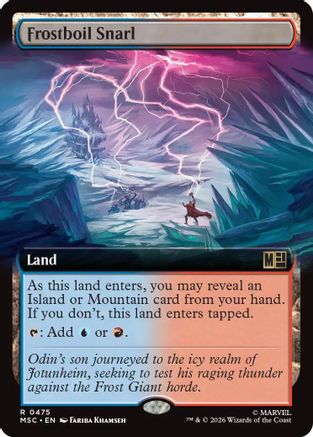 Frostboil Snarl (Extended Art) (475) - Commander: Marvel Super Heroes