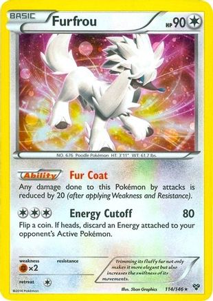 Furfrou (Cosmos Holo) (Blister Exclusive) (114) Holofoil - XY Base Set
