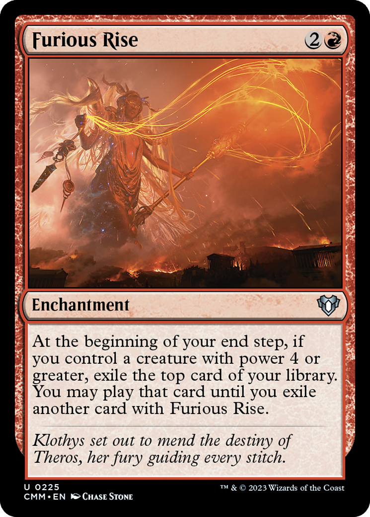 Furious Rise (225) Foil - Commander Masters