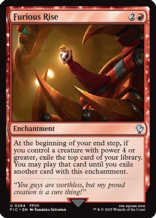 Furious Rise (294) Surge Foil - Commander: FINAL FANTASY