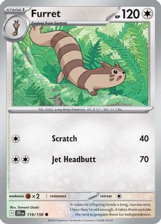Furret (119) Reverse Holofoil - Journey Together