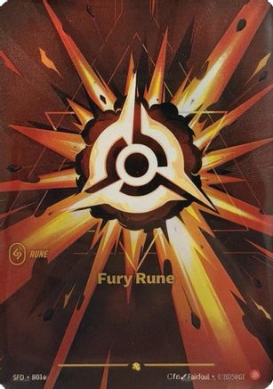 Fury Rune (Alternate Art) (R01a) Foil - Spiritforged