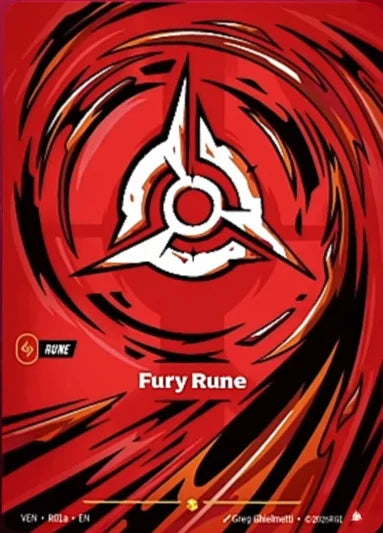 Fury Rune (Alternate Art) (R01a) Foil - Vendetta