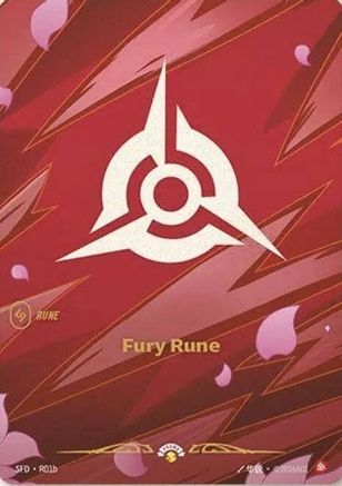 Fury Rune (SFD) (R01b) Foil - Riftbound Promotional Cards